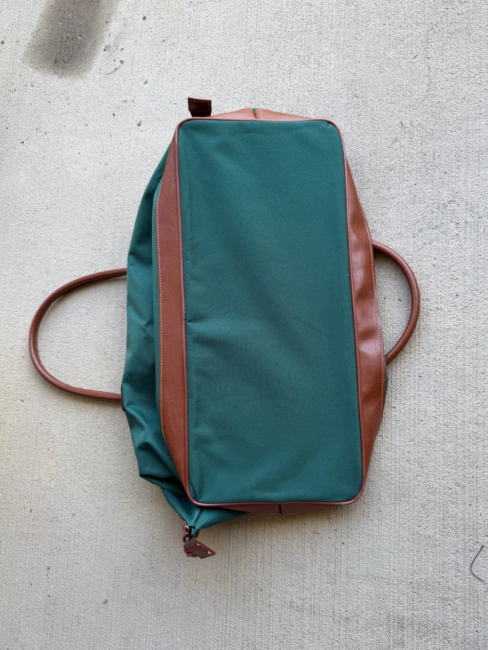Vintage Polo Ralph Lauren Duffle Bag Mens Green Canvas Large Weekender 90s - Picture 14 of 14